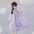西子问夏季新款儿童女宝汉服公主裙唐装小女孩洋气礼服连衣裙秋季