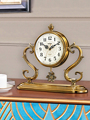 新品座钟客厅家用时钟摆件台式钟表欧式复古台钟高端大气轻奢时尚