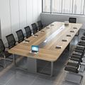 会议桌长桌大型小型简约现代洽谈接待办公桌椅组合长条桌会议室