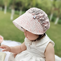 婴儿帽子遮阳帽夏款防晒可爱女宝宝公主帽透气轻薄大檐外出太阳帽