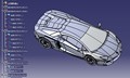 兰博基尼 Lamborghini Aventador模型外壳3D图纸 STEP格式