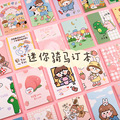 32P韩版可爱迷你记事本卡通动物圣诞款口袋笔记小本子小礼物奖品