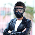 高清骑行防护面罩防雾防风沙护目风镜打磨电焊防强光护脸防尘面具