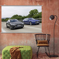 Audi A6汽车高清海报壁纸墙贴学生宿舍卧室卷轴挂画装饰来图定制