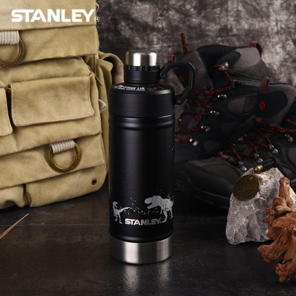 吸管杯史丹利STANLEY水杯便携水壶侏罗纪世界合作版不锈钢保温杯