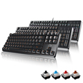 达尔优EK815机械键盘黑青轴红轴茶轴有线87键108键电脑笔记本游戏