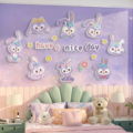 儿童房墙面装饰画星黛露公主房间布置男女孩卧室床头游戏区墙贴纸