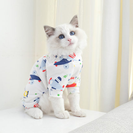 布偶猫咪衣服夏季薄款蓝猫英短幼猫宠物小猫猫夏装透气防掉毛夏天