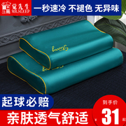 一对装乳胶枕专用枕头套夏天冰丝枕套单人儿童学生宿舍家用60x40