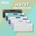 HELLO GANSS HS75T有线蓝牙2.4G无线三模RGB插拔TTC佳达隆带旋钮