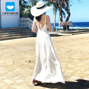 三亚-沙滩裙女夏新款海边度假超仙冷淡风波西米亚吊带连衣裙子