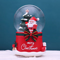 蝴蝶节圣诞水晶球音乐盒圣诞树老人水晶球福袋装饰礼品精品店
