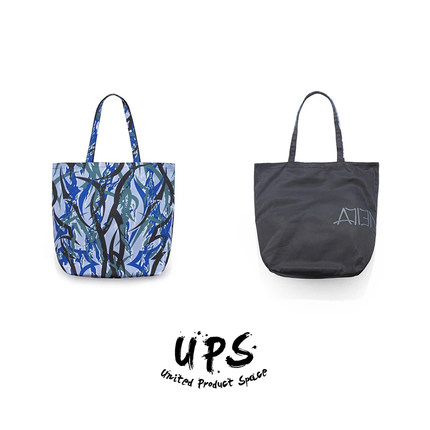 【UPS】CLOT 2020AW虎纹设计蓝荆棘托特包 挎包2.0 男女同款