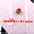 OPPO R11 plus手机壳硅胶软壳保护套透明滴胶凹槽素材diy贴钻壳