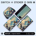 SkinAT适用于任天堂游戏机主机全包贴纸 switch oled 膜NS痛贴痛机贴配件手柄Switch外壳彩膜TV盒创意贴