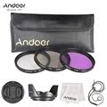 Andoer 49mm Filter Kit (UV+CPL+FLD) + Nylon Carry Pouch + L