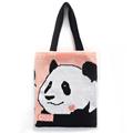 跨境熊猫针织包 日韩编织信封包时尚潮流 手提购物袋 单肩针织包