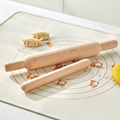 米立风物榉木饺子皮擀面杖家用实木面棒烘焙工具压面棍擀皮神器