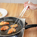 日本ECHO加长捞面筷厨房油炸煮面火锅不锈钢筷子家用防烫防滑筷子