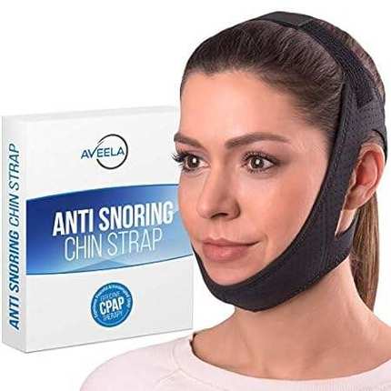 AVEELA Anti Snoring Chin Strap for CPAP Users | Large | K