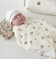 新生儿包单初生婴儿纯棉襁褓巾包裹抱被浴巾春夏薄款包巾产房包被
