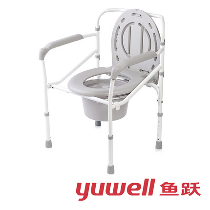 鱼跃坐厕椅H029B孕妇便盆坐便器马桶大便椅家用可折叠老人坐便WAT