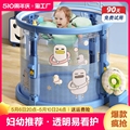 婴幼儿游泳桶家用折叠宝宝游泳池新生儿童小孩室内透明洗澡桶泡澡