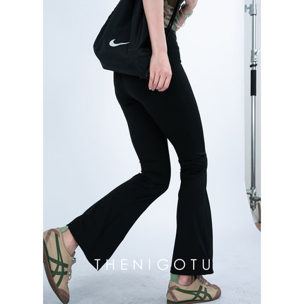 DOROTHY丨收腹提臀弹力修身喇叭裤女运动健身春夏高腰黑色瑜伽裤