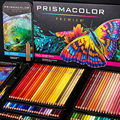 美国prismacolor三福霹雳马彩色铅笔画笔150色专业可擦肤色人像绘画72色油性水溶款可溶性彩铅套装官方专营