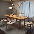 新中式大板茶桌椅组合实木功夫泡茶桌子禅意茶几原木办公室茶台