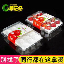 草莓包装盒500克一次性高档15粒泡沫内托网红草莓透明塑料打包盒