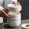 造器日式米饭碗家用餐厅意境菜碗高级感面条碗创意沙拉碗白色汤碗