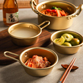 舍里韩式拌饭碗家用创意带把手小碗饭碗泡面碗米酒碗分食碗小菜碟