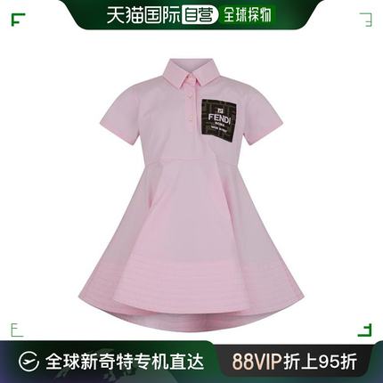 香港直邮潮奢 Fendi 芬迪 女童 Lgo Jn42 连衣裙童装