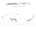 ifiti 意形钛眼镜架F2193W1300男女无框超轻记忆钛可配镜近视镜框