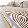 全棉布艺沙发垫防滑客厅沙发坐垫简约现代四季通用方盖巾灰色橘色