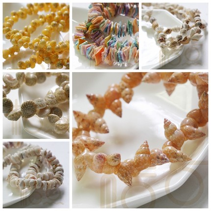 DIY饰品配件 天然海螺 贝壳 海洋 发簪 复古 配珠 手链 (G241)