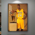 科比艾弗森晶瓷画 Kobe Bryant 詹姆斯装饰画NBA海报库里湖人挂画