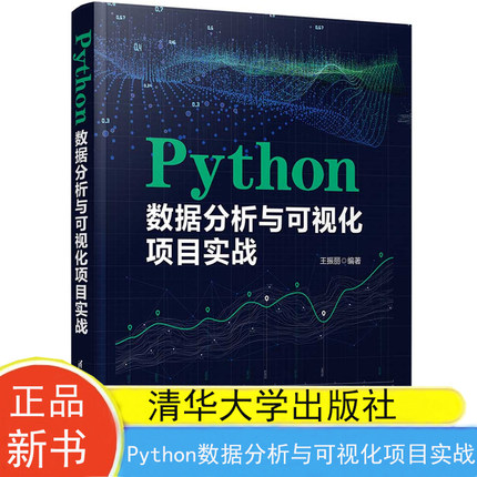 现货包邮 Python数据分析与可视化项目实战 王振丽著 清华大学出版社9787302649045