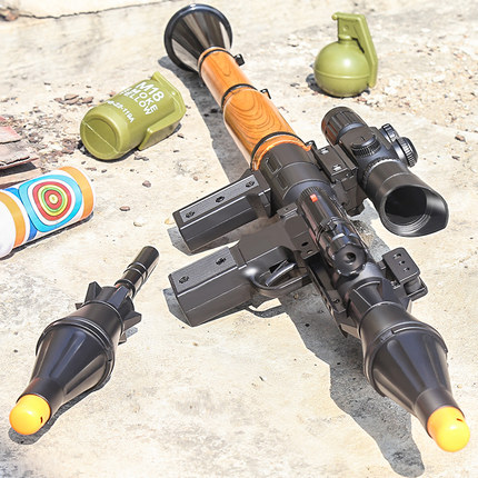 火箭炮玩具可发射rpg火箭筒男孩绝地吃鸡精英和平儿童玩具软弹枪