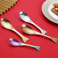 不锈钢锦鲤勺子304创意鱼尾勺家用成人吃饭勺喝汤勺儿童调羹