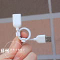35厘米长USB延长线 USB2.0公母对接线 白色铜芯双层屏蔽线 加长线