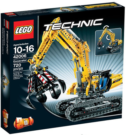 乐高LEGO 42006科技系列挖掘机Excavator儿童智力玩具拼接珍藏