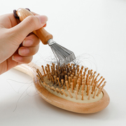 日本梳子清洁刷气垫梳清洁爪毛发清洁器小刷子气囊按摩梳清理工具