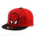 儿童卡通蜘蛛侠嘻哈帽可调节平檐棒球帽子spiderman hip hop cap