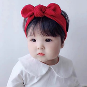 婴儿发带护囟门帽儿童发箍男宝宝新生儿女童头饰韩国可爱超萌头饰
