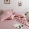 素色床单单件棉加厚水洗棉纯色布料单人北欧风简约粉色1.8m被单