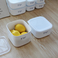 日本进口保鲜盒可微波长方饭盒厨房冷藏收纳果蔬盒糙米饭减脂餐盒