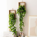 北欧木质壁挂仿真花假绿植民宿卧室背景立体墙面装饰盆栽挂件藤蔓