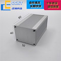 铝合金盒子带散热片铝型材外壳铝壳体pcb壳体电池盒铝壳定制50*40
